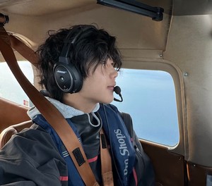 Ethan Guo im Cockpit: Seine Reise ist vorerst gestoppt.
