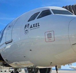 Aibus A320 Neo von Marabu Airlines: Die Airline ehrt ihren Ex-Chef Axel Schefe.