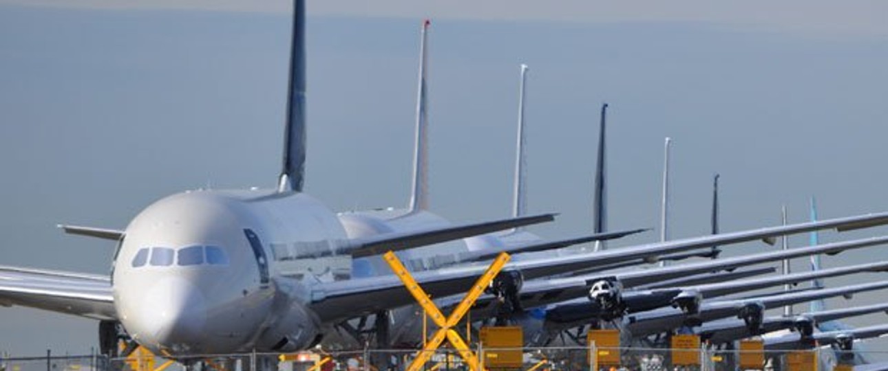 Das sind die Terrible Teens: Aufgereiht An Boeings Werksflughafen Paine Field in Everett.