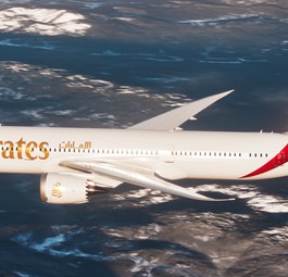 Ein Dreamliner in Emirates-Lackierung: Die Golfairline erwartet insgesamt 35 Exemplare.