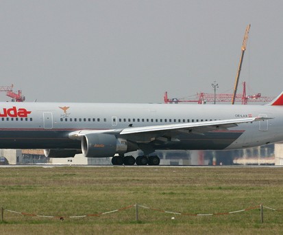 Die OE-LAX flog einst für Lauda Air.