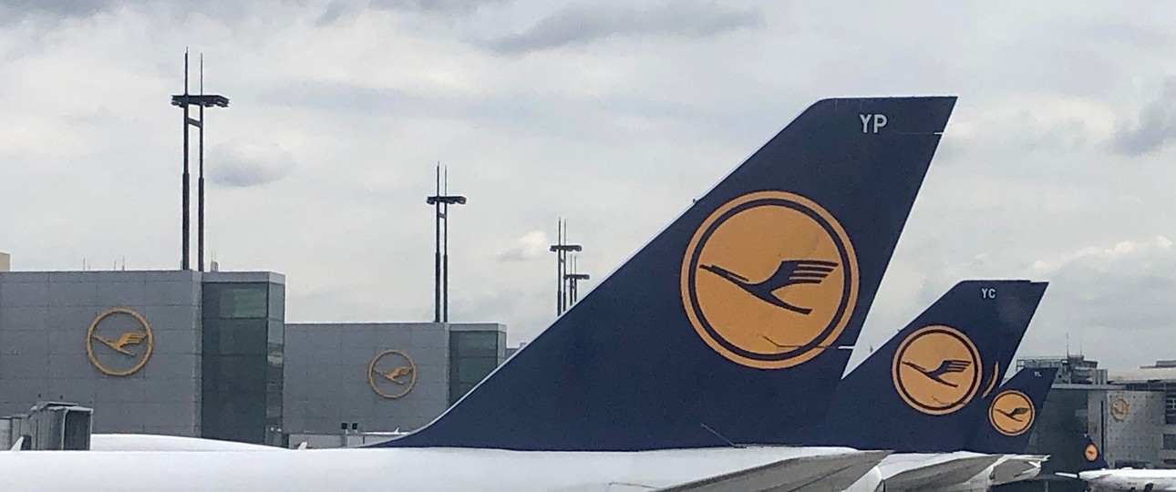 Lufthansa-Flieger in Frankfurt: Am Mittwoch steht fast alles still.
