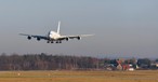 F-HPJB bei der Landung in Dresden.