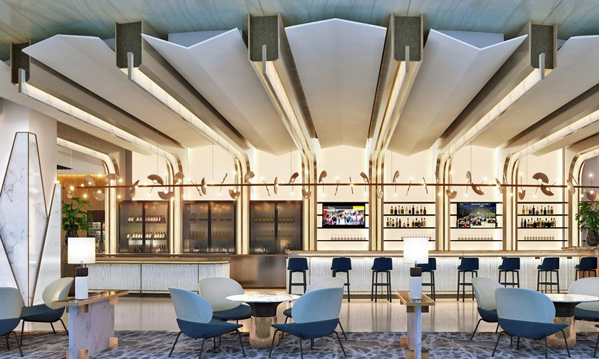 So soll es in den renovierten Lounges...