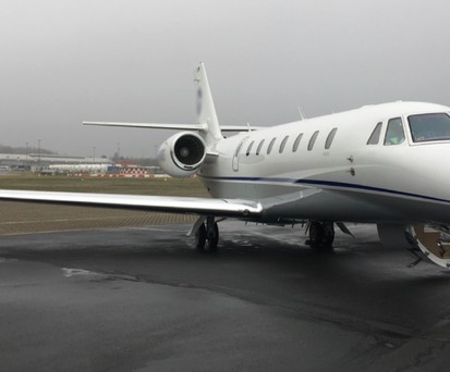 Businessjet am General Aviation Terminal in Düsseldorf: Neue Priorisierung.