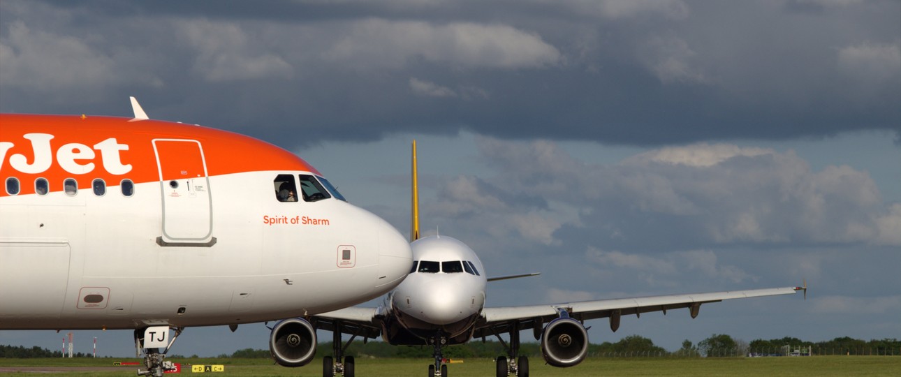 Flieger am Flughafen London-Luton: An- und Abflüge wurden gestoppt.