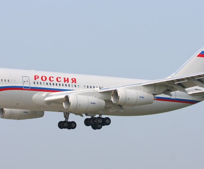 Ilyushin Il-96 mit dem Kennzeichen RA-96018: Flog nach Washington.
