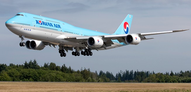 Platz 3: Korean Air – 14 Boeing 747.