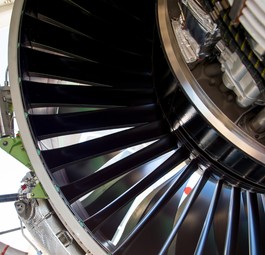 P&amp;W-Triebwerk an einem Airbus A320 Neo: Viele müssen zur Inspektion.