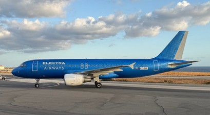 Airbus A320 von Electra Airways: Früher Ita, heute Electra Airways.