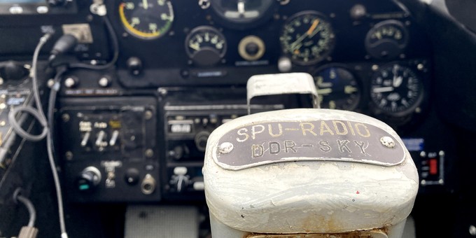 Einst war das Flugzeug mit dem Kennzeichen DDR-SKY unterwegs ...