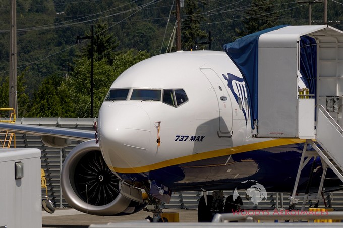 Der Schriftzug «737 Max», wie hier auf einem vor einigen Wochen produzierten Flugzeug zu sehen, ...