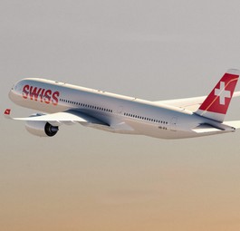 Airbus A350 von Swiss: Ein Flieger muss noch eine ganze Weile in Almaty bleiben. 