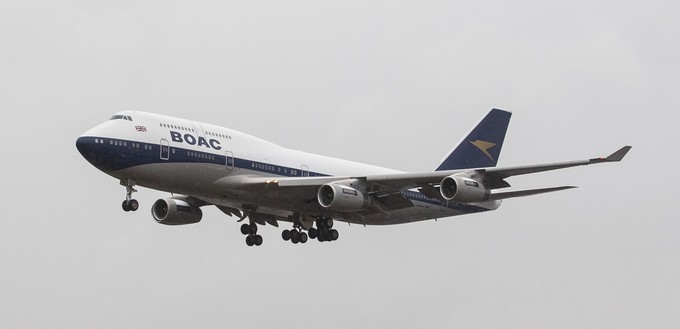 Die Boeing 747 mit Boac-Kleid machte den Auftakt zum Reigen.