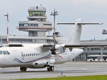 DAT ATR 72 am Flughafen Linz: Die Auslastung der ersten vier Monaten lag deutlich unter den Erwartungen.