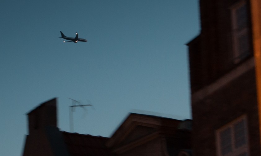 Silhouette einer Boeing 737: Privatjet aus Dubai derzeit oft in Tel Aviv.