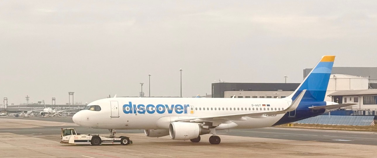 Airbus A320 von Discover: Die Airline soll helfen, die Folgen des Streiks zu mildern.