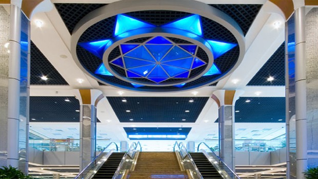 Die Halle des Flughafens Fudschaira: Hier hat die neue Airline ihre Basis.