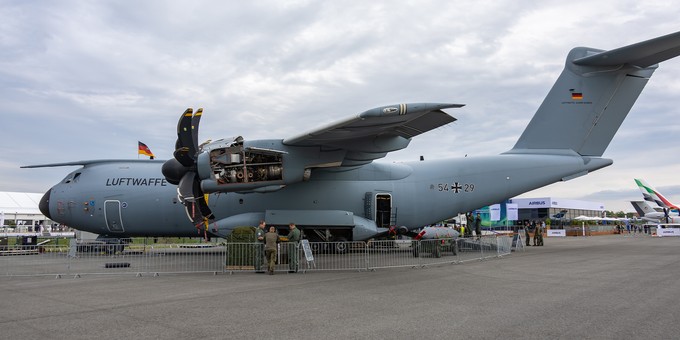 Luftwaffe: Natürlich darf der Airbus A400M auch nicht fehlen.