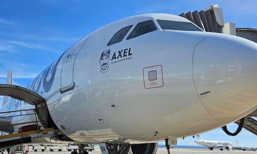 Aibus A320 Neo von Marabu Airlines: Die Airline ehrt ihren Ex-Chef Axel Schefe.