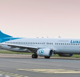 Flugzeug von Luxair: Die Airline fliegt schon von Saarbrücken nach Hamburg.