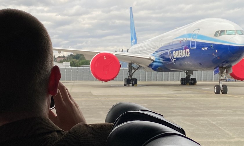 Boeing 777X in Everett: Technische Spitzenleistungen gefordert.