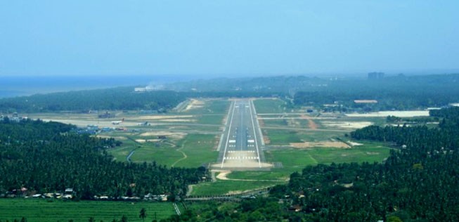 Piste des Flughafens Thiruvananthapuram: Sie war am besagten Tag nicht zu sehen.