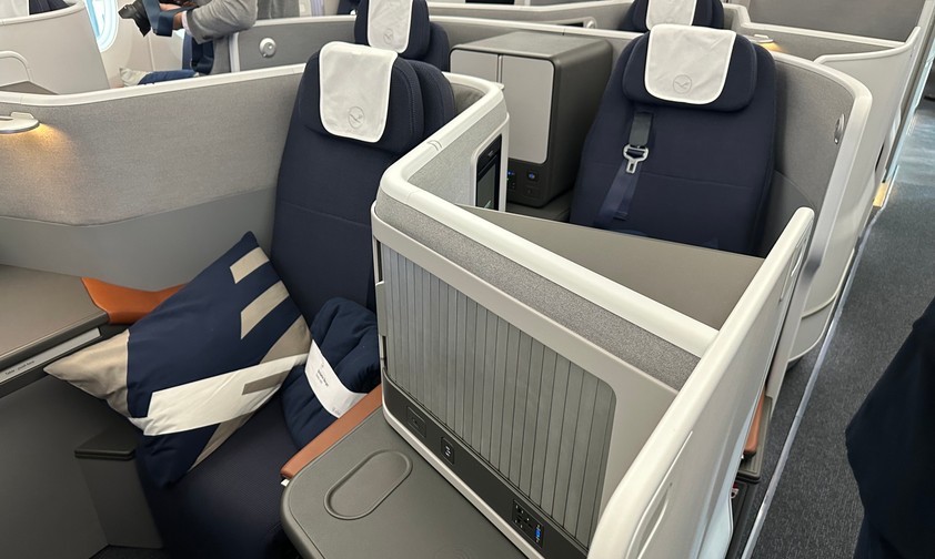 Die neue Allegris-Kabine von Lufthansa: In der Business Class gibt es sieben verschiedene Sitzoptionen - je nach Bedürfnis der Buchenden.