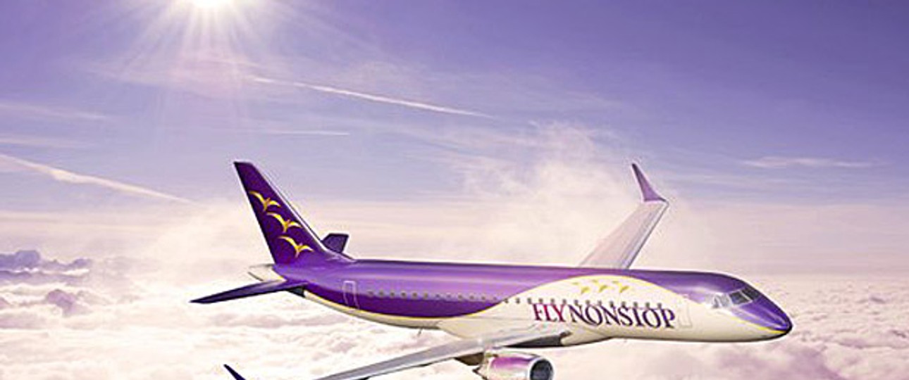 Embraer 190 von Flynonstop: Die Airline lebte nur kurz.