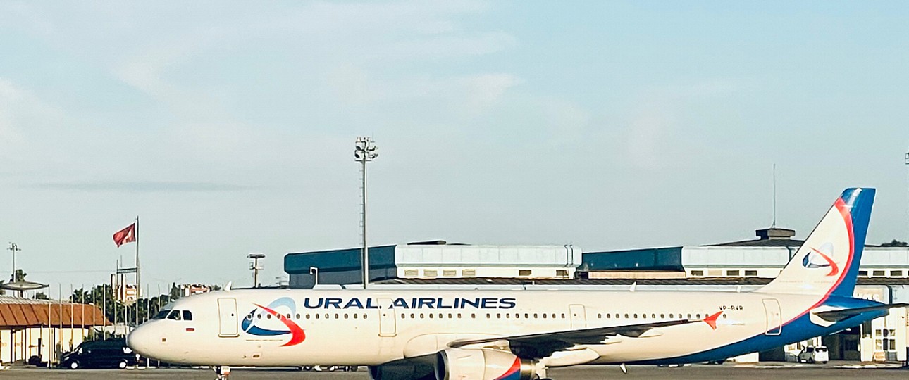 Flugzeug von Ural Airlines in Antalya: Vorerst nicht mehr zu sehen.