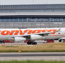 Airbus A340-200 mit dem Kennzeichen YV1004, hier im Jahr 2012 in Zürich zu sehen: Sieht heute nicht mehr so fit aus.