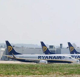 Flieger von Ryanair: Bald in Deutschland noch häufiger zu sehen.