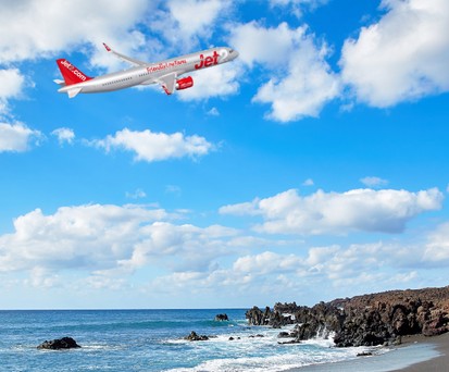 Jet-2-Airbus-Jet über Lanzarote: Könnte künftig so aussehen.