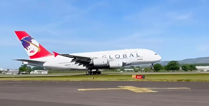 Die 9H-GLOBL hebt ab: Der erste FLug von Global Airlines