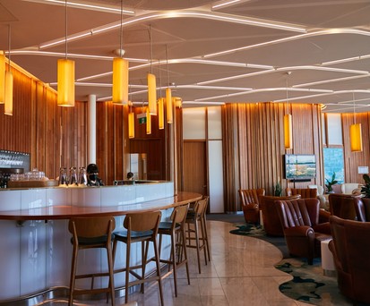 Ein Blick in die Beyond Lounge in Sydney.