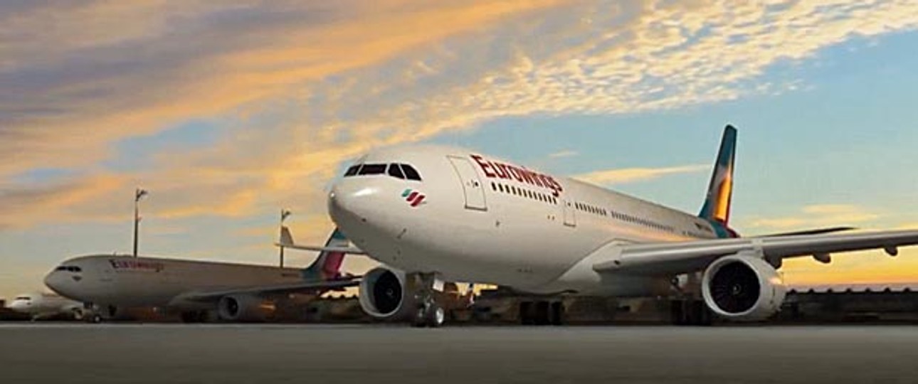 Eurowings: Die neue Billigmarke der Lufthansa neben Germanwings.