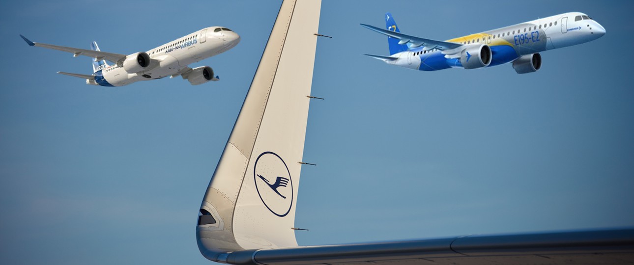 Airbus A220 und Embraer E2: Welche Wahl trifft Lufthansa?