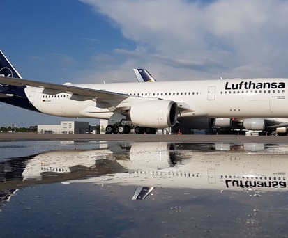 Langstreckenjet von Lufthansa: Blick nach Japan und China.