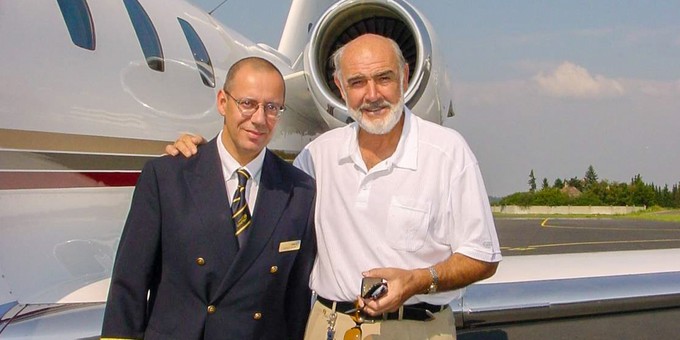 Und hier mit Sean Connery.