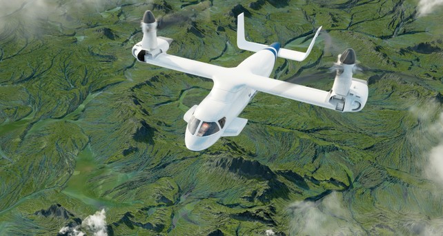 Die Lanying R6000 im Flug: Chinesisches Konzept mit viel Power.