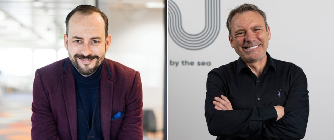 Axel Schefe (l.) und sein Nachfolger Paul Fabian: Führungswechsel bei Marabu Airlines.