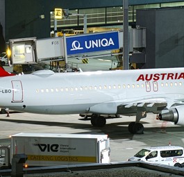 Airbus A320 von Austrian Airlines: Im Winter unterbeschäftigt.