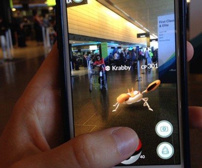 Pokémon am Flughafen: Bitte vorsichtig sein.
