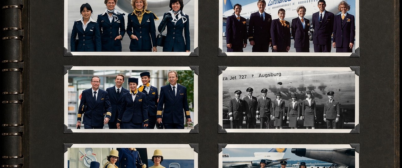 Das Uniform-Familienalbum von Lufthansa: Welche Periode fanden Sie am stylischsten?
