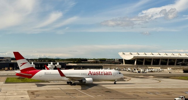 Boeing 767 von Austrian Airlines in Washington: Die Airlines ist besonders pünktlich unterwegs.