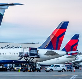 Flieger von Delta Air Lines: Neue Flugzeuge verbrauchen weniger Kerosin.