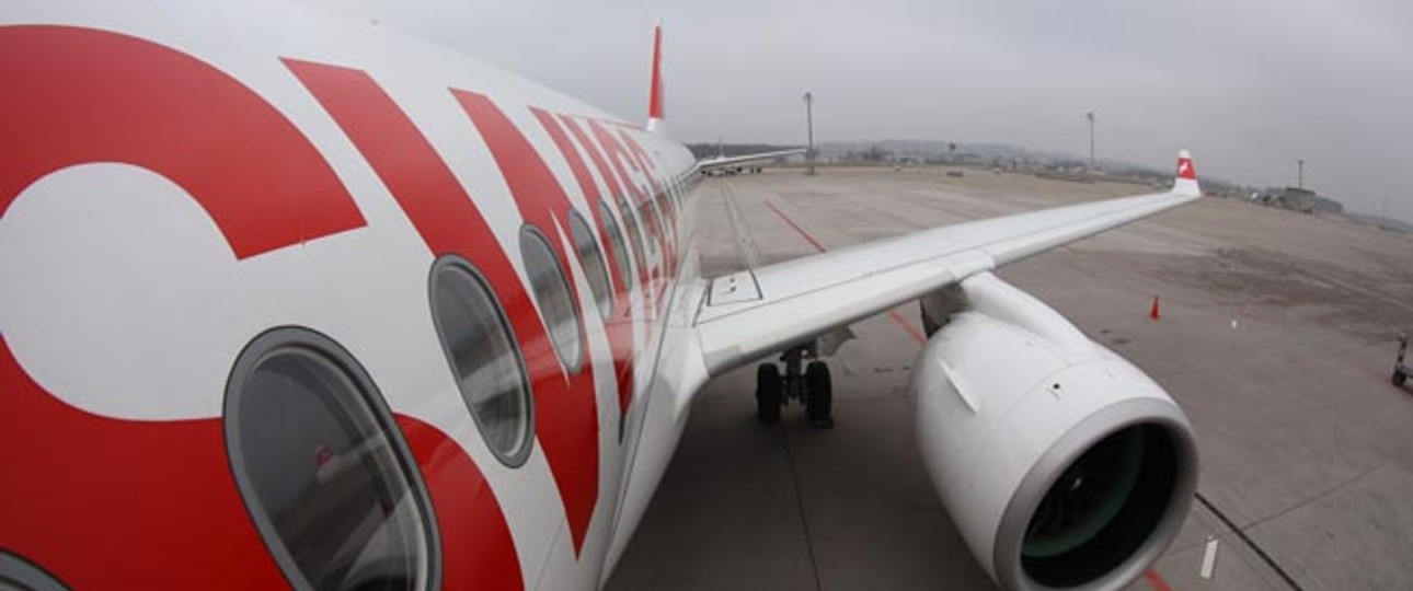 C-Series CS100 von Swiss: United war das Modell zu groß.