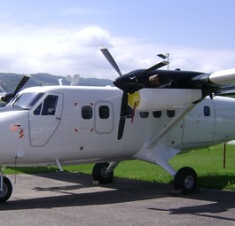 Die De Havilland Canada DHC-6-300 von Zimex startete in St. Gallen-Altenrhein.
