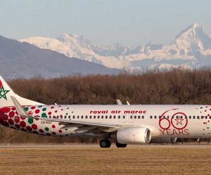Boeing 737 von Royal Air Maroc: Die staatliche marokkanische Fluggesellschaft ist am meisten betroffen.
