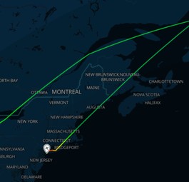 Von Detroit nach New York statt Amsterdam: Delta-Flug vom 2. auf den 3. Juli.